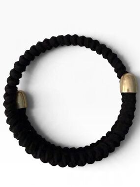 EVA faux suede braided Wrap Bracelet with gold tone accents